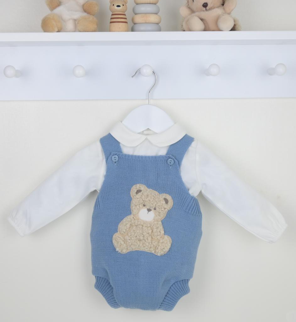 Dusky blue pex teddy romper