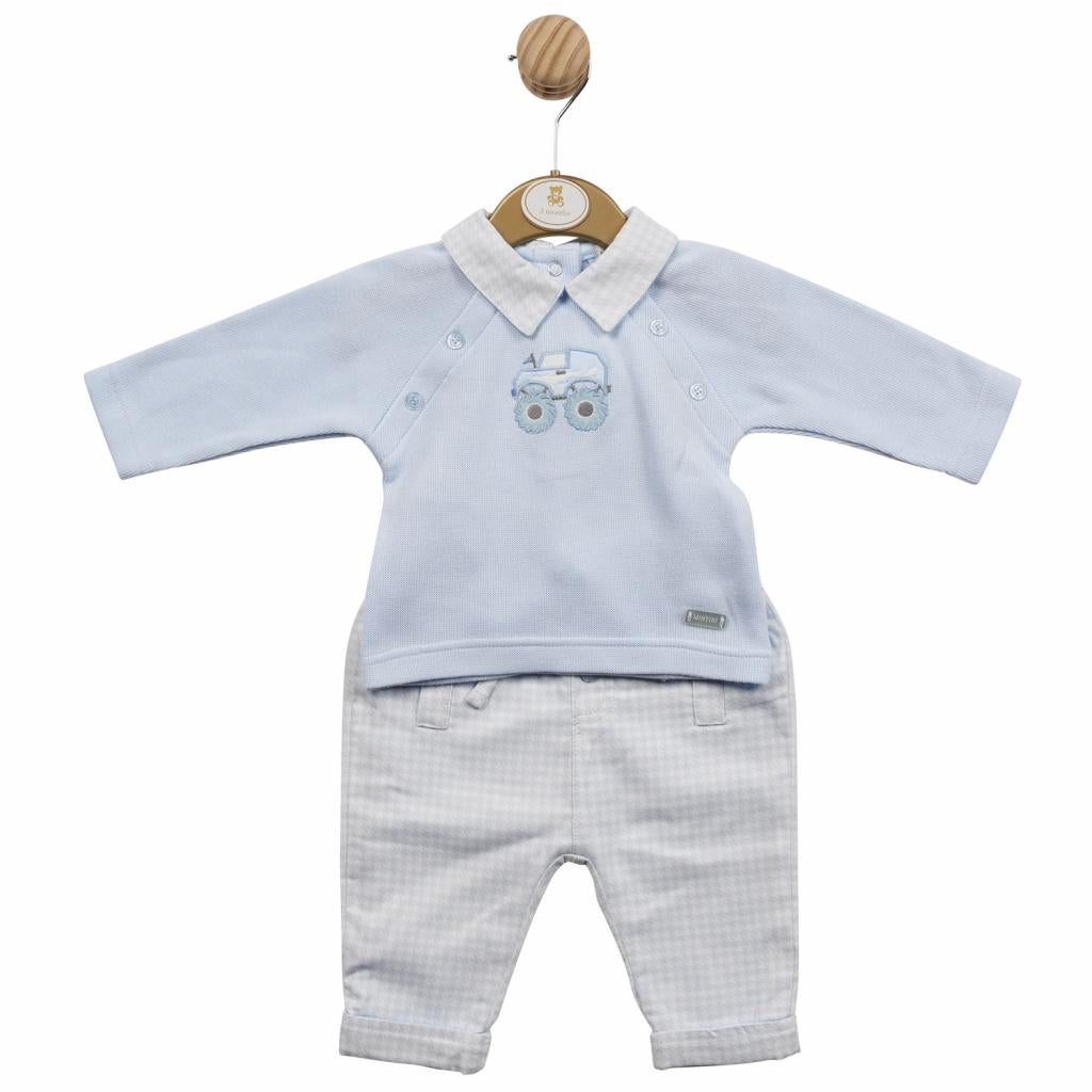 Baby boys monster truck two piece set