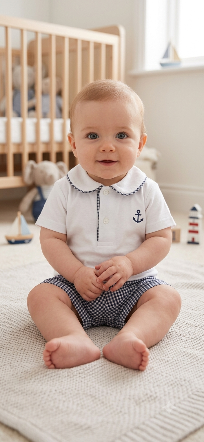 Navy sailor short set