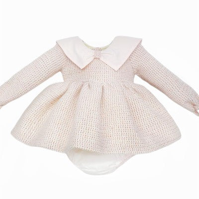Wee mee peach dress and pants set