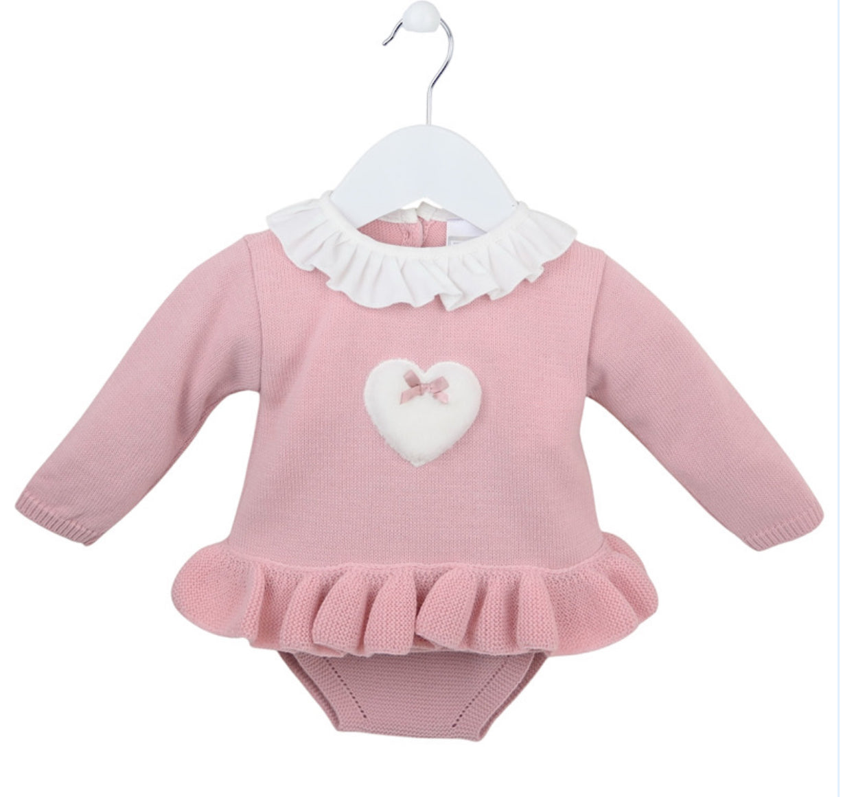 Dusty pink jam pant heart set