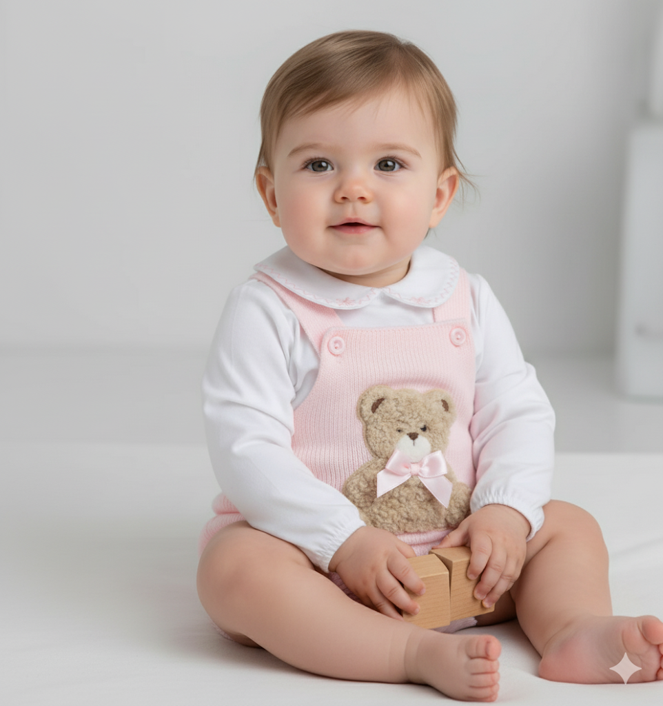 Pex pink teddy romper