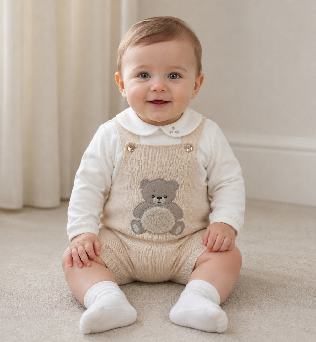 Camel teddy romper