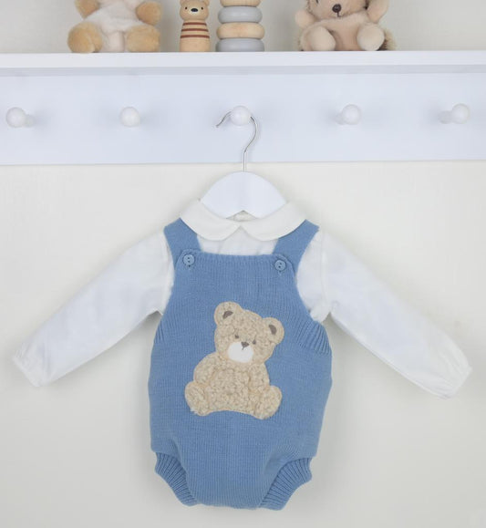 Dusky blue pex teddy romper