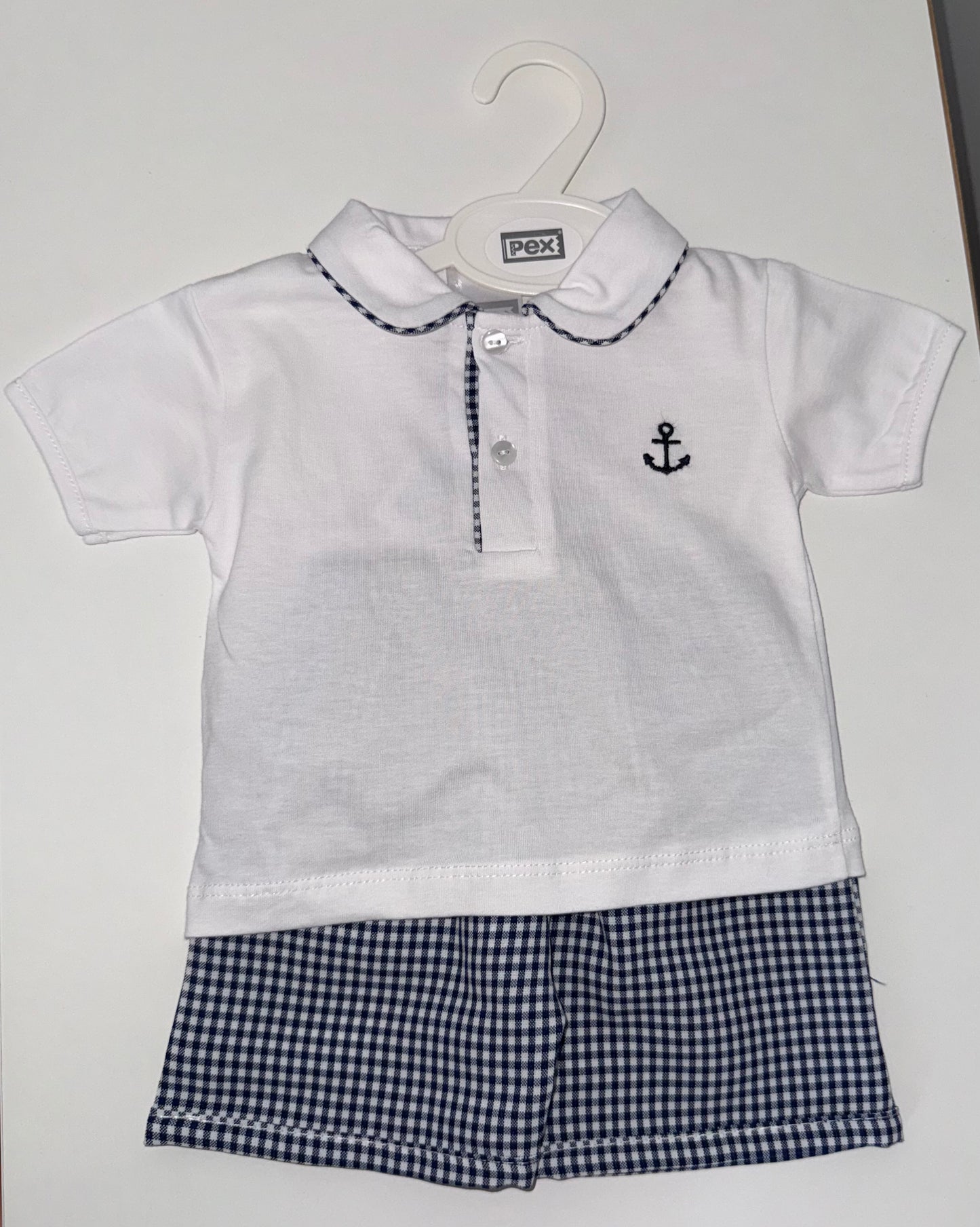 Navy sailor short set