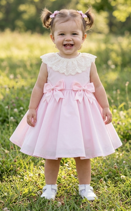 Girls pink Aline dress