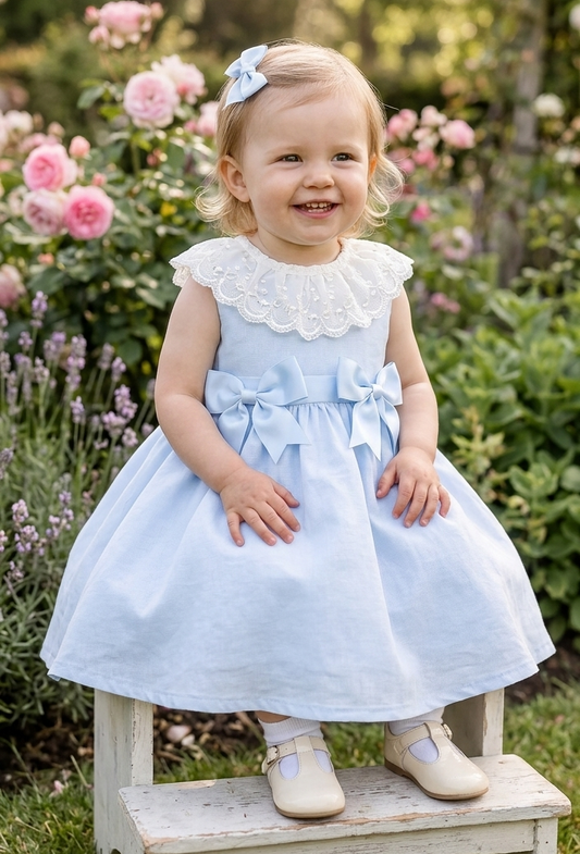 Girls blue Aline dress