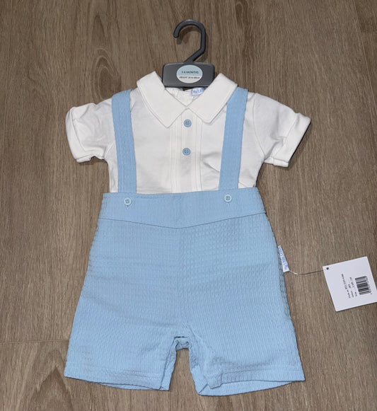 Baby boys brace short set