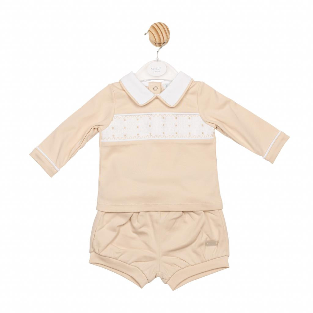 Baby boys camel two piece set