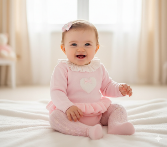 Baby girls pex pink jam pant set