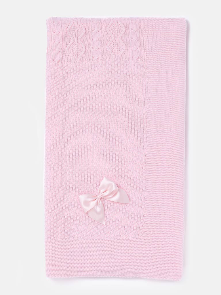 Baby pink shawl
