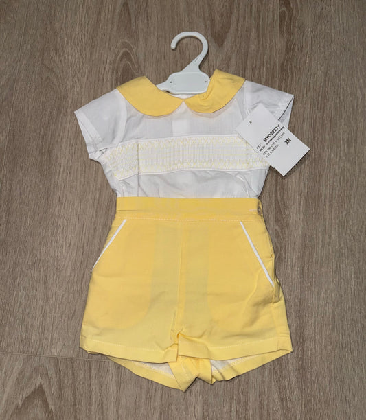 Baby boys lemon short set