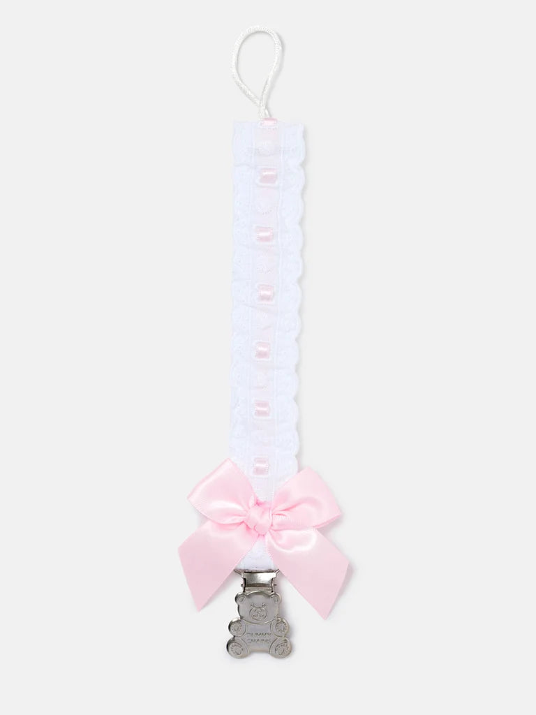 White and pink dummy clip