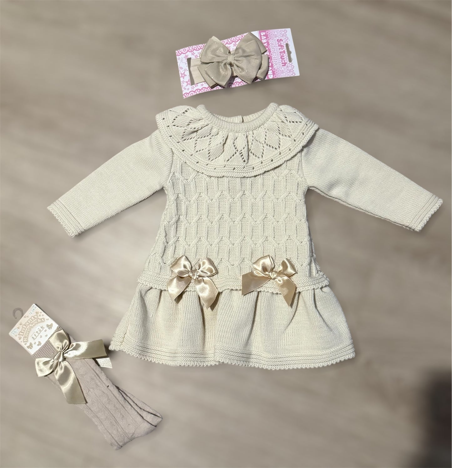 Pex camel knit dress