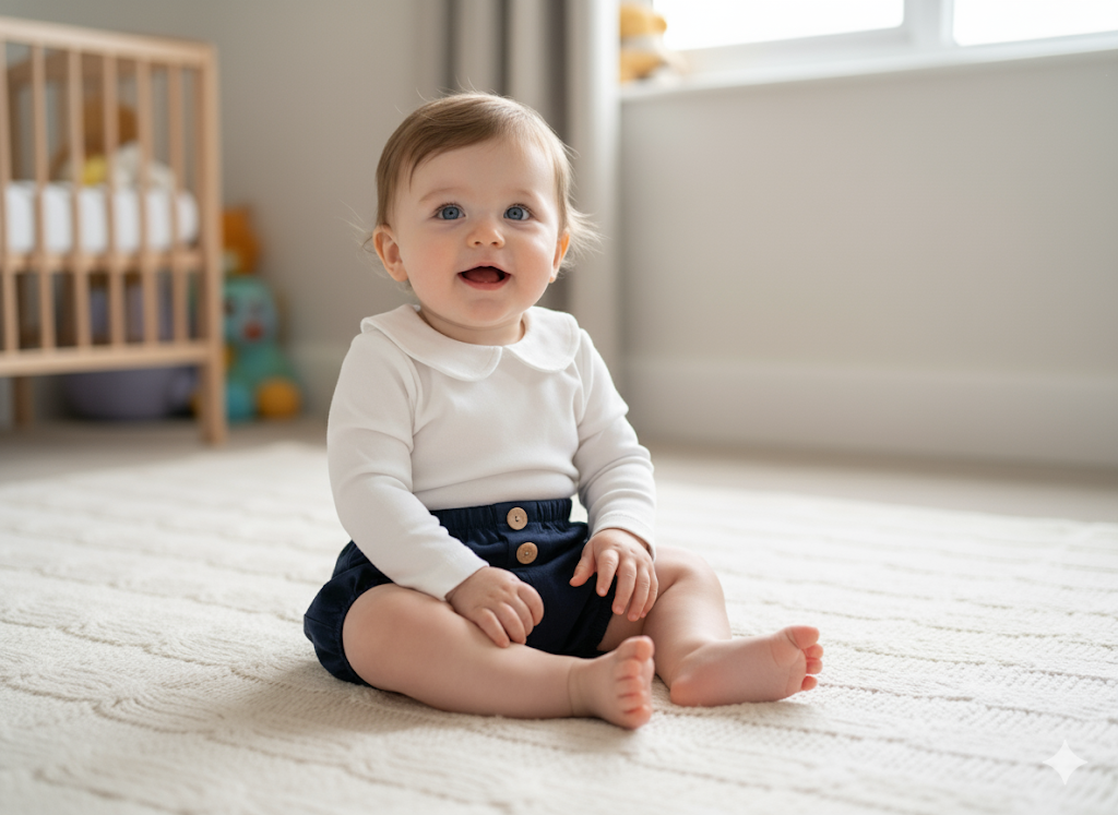 Boys dusky blue jam pant and vest set