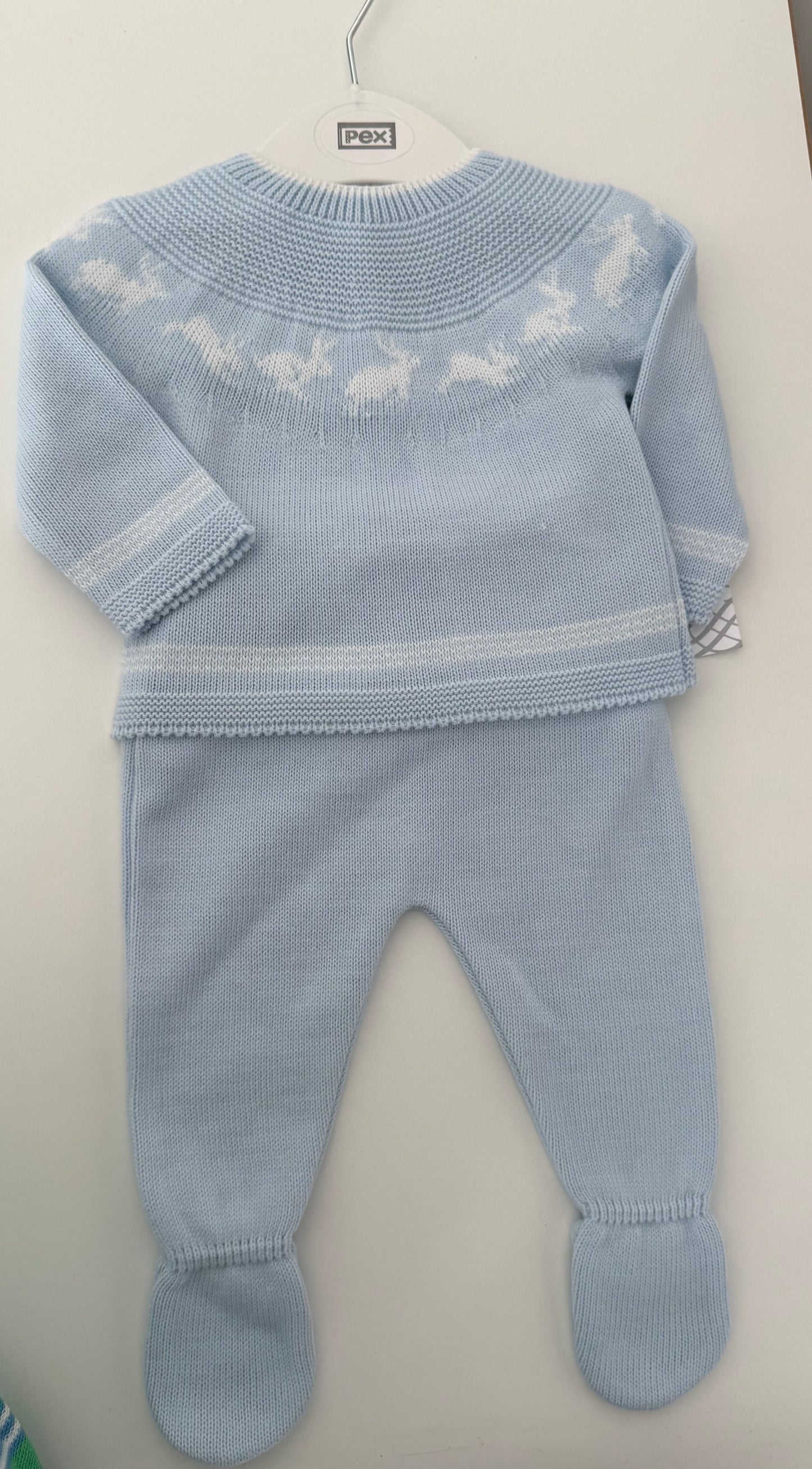 Sample - blue knit 2 piece