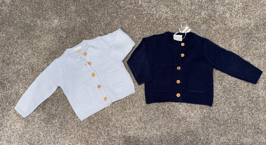 Baby boys cardigan multipack- baby blue & navy