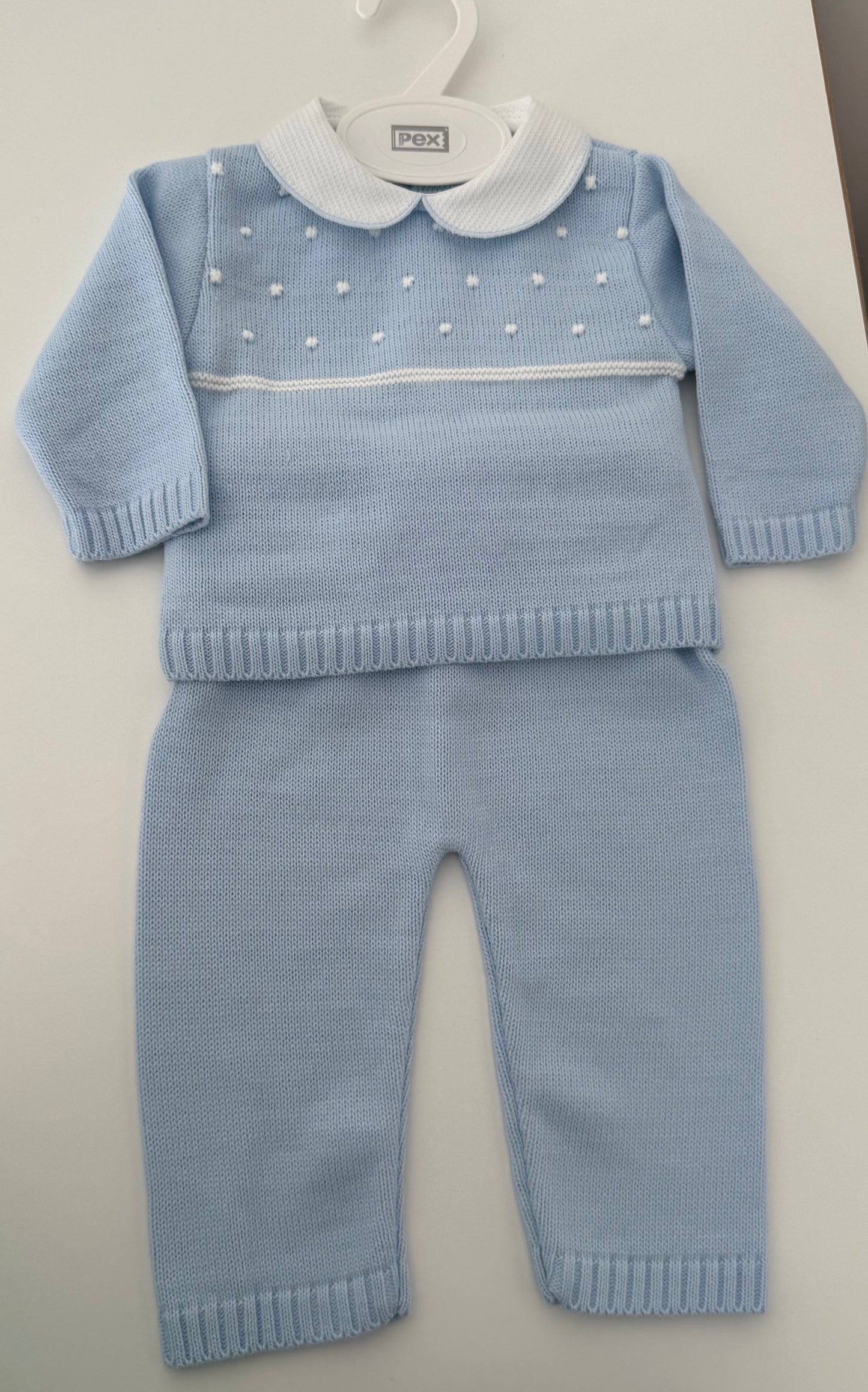 Sample - blue knit 2 piece