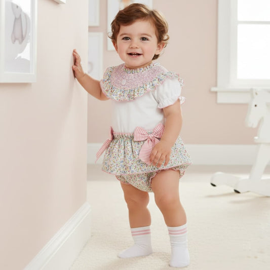 Baby girls dulce de fresa floral jam pant set