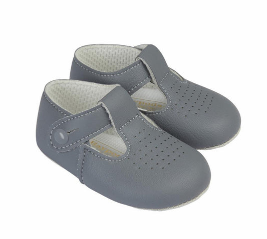 Matte grey soft sole shoe