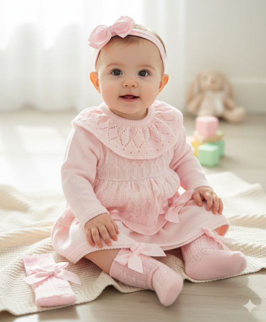 Pex baby pink knit dress