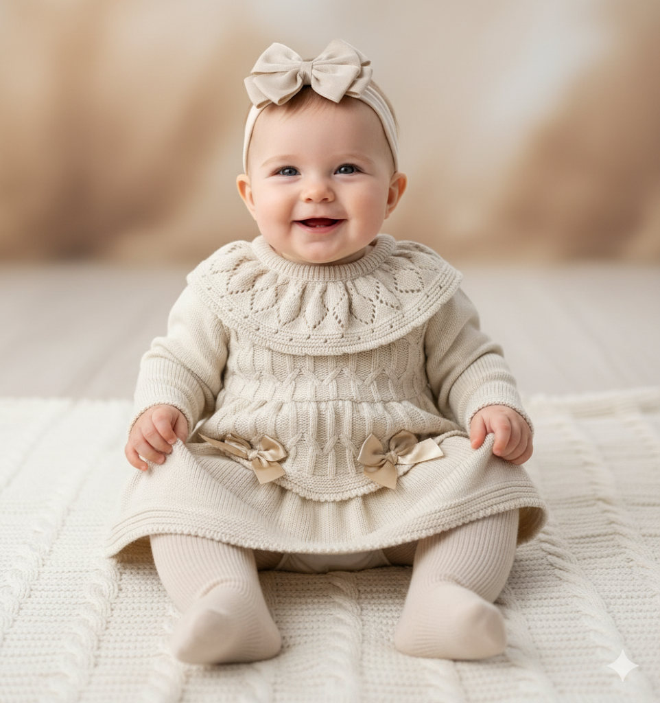 Pex camel knit dress