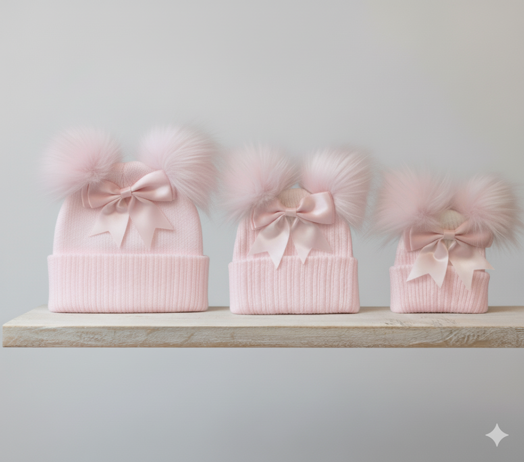 Baby girls hats - PINK